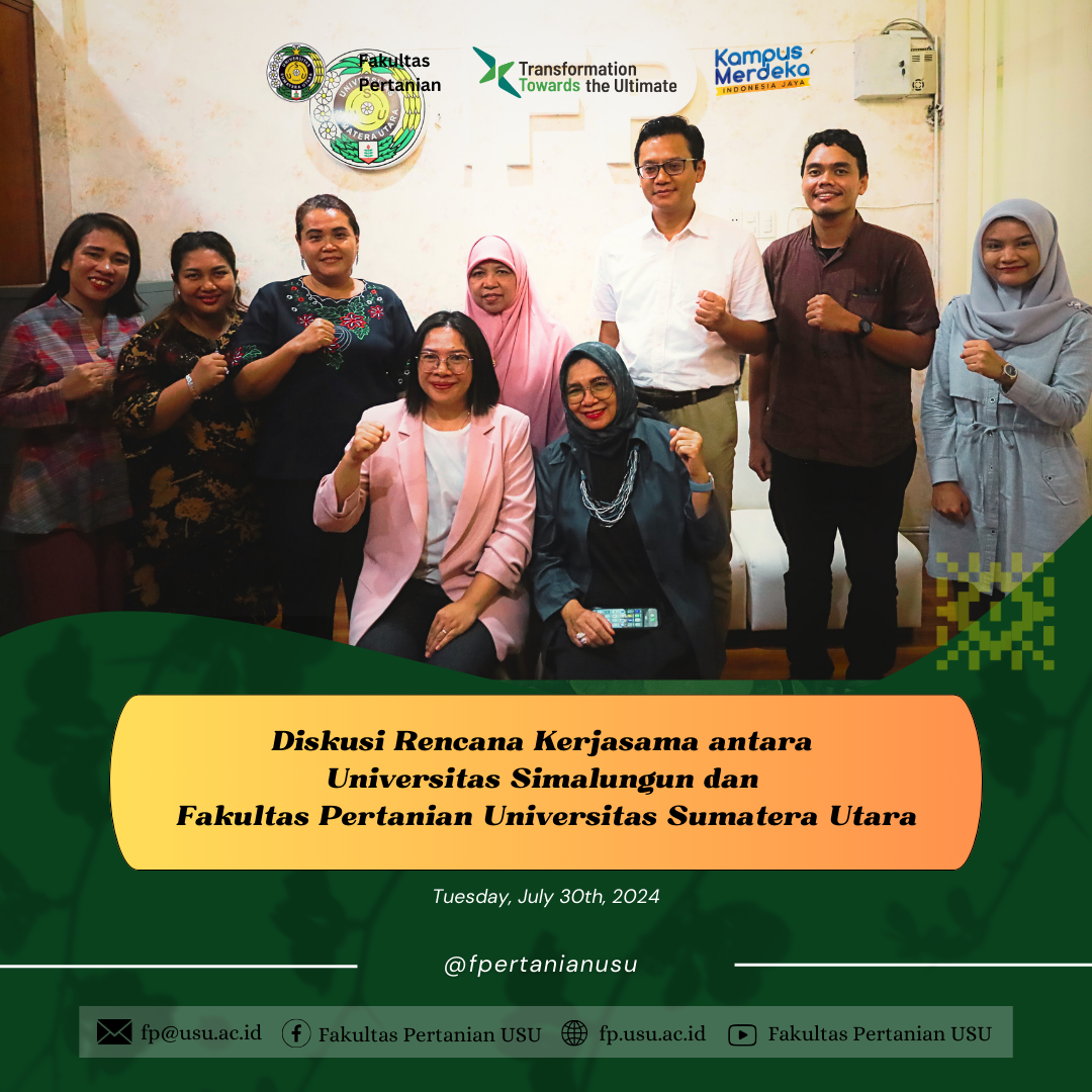 Diskusi Rencana Kerja Sama antara Fakultas Pertanian Universitas Simalungun dan Fakultas Pertanian Universitas Sumatera Utara